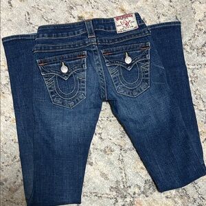 True Religion Women's Dark Blue Boot Cut Jeans